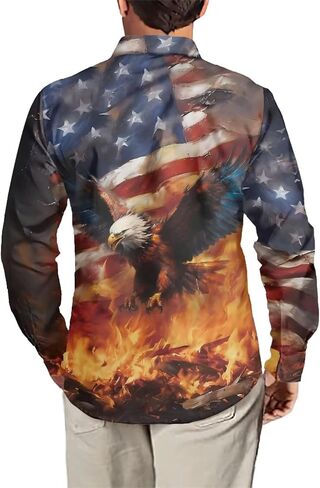 Biyejit Mens Long Sleeve Shirt, Regular Fit Casual Button Down Shirt for Men Teens Size XS-6XL in Kuwait