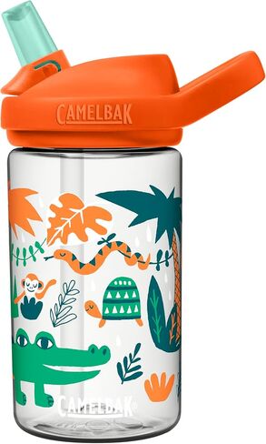 CamelBak eddy+ 14oz Kids Water Bottle with Tritan Renew – Straw Top, Leak-Proof When Closed, Dino Summer in Saudi Arabia