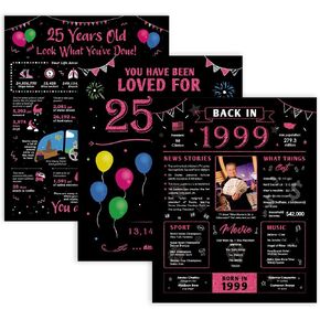 Paintio Back in 1980 Birthday Card - 45th Birthday Gift for Women - 45th Birthday Decoration - Table Centerpiece for 45 Years Old Birthday Party - Black and Pink Poster [Unframed 8x10]