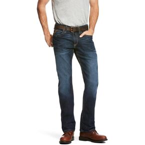 Ariat Male Rebar M4 Relaxed DuraStretch Edge Boot Cut Jean Maritime 31W x 38L