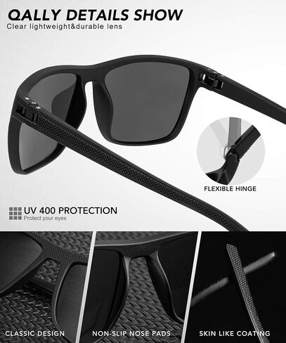 Polarized Sunglasses-Men-Women Mens Sunglasses: Classic Sun Glasses with UV Protection Driving Fishing Golf 4 Packs in Saudi Arabia