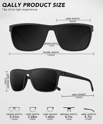 Polarized Sunglasses-Men-Women Mens Sunglasses: Classic Sun Glasses with UV Protection Driving Fishing Golf 4 Packs in Saudi Arabia