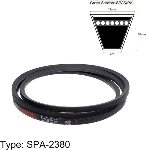 HARFINGTON SPA-732 V-Belts Drive Belt 732mm Pitch Girth 13mm Width 10mm Height Rubber for Power Transmission in Saudi Arabia