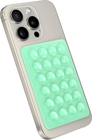 Suction Phone Case Mount, Sillicon Adhesive Phone Accessory for iPhone and Android, Hands-Free Fidget Toy Mirror Shower Phone Holder, Tiktok Videos and Selfies (Translucent) in Kuwait