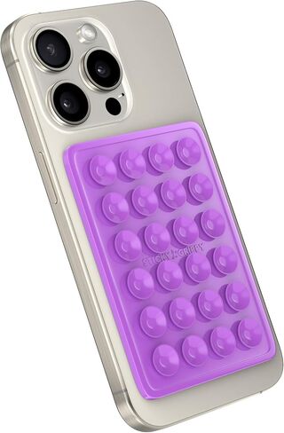 Suction Phone Case Mount, Sillicon Adhesive Phone Accessory for iPhone and Android, Hands-Free Fidget Toy Mirror Shower Phone Holder, Tiktok Videos and Selfies (Translucent) in Kuwait