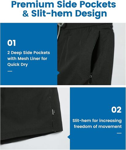 maamgic Mens Swim Trunks with Compression Liner Short Stretch Mens Bathing Suit Large in Saudi Arabia