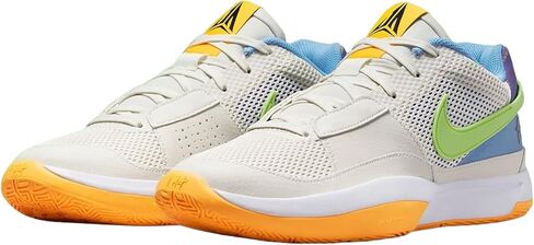 Nike Ja 1 Men's Sneakers, Black/Light Silver/Coconut Milk/Vivid Sulfur, Size 7 in Kuwait