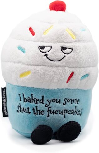 Milking It Plushie, Funny Meme Gag Gift, Comical Plush Collectible, Stocking Stuffer Present, Great for Emotional Support, Fun Desk Accessory, Weighted Base for Display in Saudi Arabia