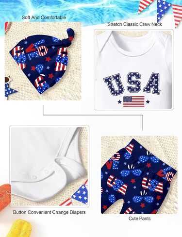 Fommy Newborn Baby Boy Clothes New to The Crew Letter Print Romper+ Pants+Hat 3PCS Outfit in Saudi Arabia