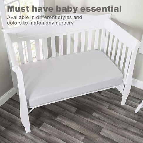 Everyday Kids 2-Pack Fitted Crib Sheets, 100% Soft Breathable Microfiber Baby Sheet, Fits Standard Size Mattress 28in x 52in, Lavender, Pink Nursery Sheet in Saudi Arabia