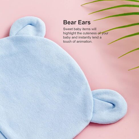 6 Pack Newborn Baby Hat Set for Unisex Infant Newborn Toddler Soft Warm Cap Baby Beanie Hat for Boys Girls 0-24 Months in Kuwait
