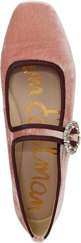 Sam Edelman Women's Michaela Mary Jane Flat, Pink Rosette, 7 in Saudi Arabia