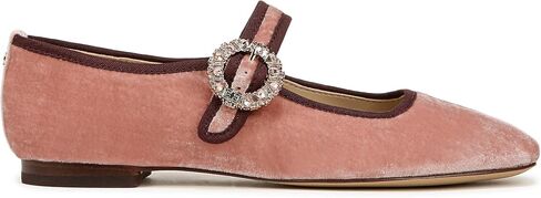 Sam Edelman Women's Michaela Mary Jane Flat, Pink Rosette, 7 in Saudi Arabia