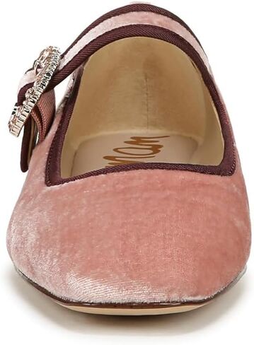 Sam Edelman Women's Michaela Mary Jane Flat, Pink Rosette, 7 in Saudi Arabia