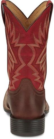 Justin Boot Company Men's Untamed Pickett Black 11In Black Goat Top Cowboy Boot in Saudi Arabia