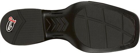 Justin Boot Company Men's Untamed Pickett Black 11In Black Goat Top Cowboy Boot in Saudi Arabia