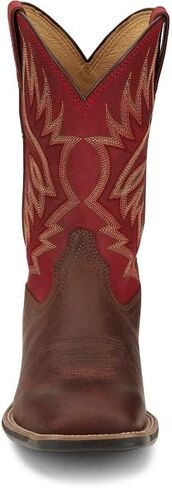 Justin Boot Company Men's Untamed Pickett Black 11In Black Goat Top Cowboy Boot in Saudi Arabia