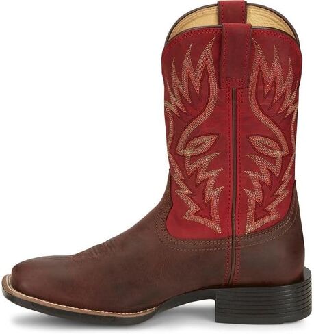 Justin Boot Company Men's Untamed Pickett Black 11In Black Goat Top Cowboy Boot in Saudi Arabia