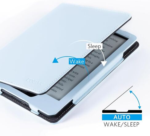 COBAK CASE مع Stand for Kindle Paperwhite 12th Gen 2024 تم إصداره (7 ") و kindle Colorsoft Signature Edition - غطاء جلدي متين مع إيقاظ النوم التلقائي ، فتحة البطاقة ، ميزة حزام اليد in Saudi Arabia