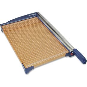 Westcott Guillotine Paper Trimmer With Wood Base, 15"