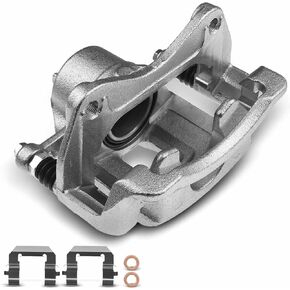 A-Premium Disc Brake Caliper Assembly with Bracket Compatible with Select Hyundai and Kia Models - Accent 2018-2021, Rio 2012-2020, L4 1.6L - Front Right Passenger Side