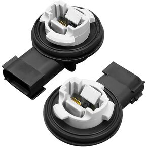 Turn Signal Light Sockets Fit for Jeep Wrangler JK JKU 2007-2018, Front Parking Lamp Bulb Plug Sockets, 2 Pack