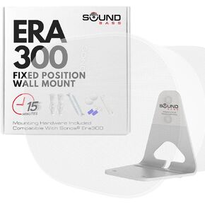 دعامة تثبيت على الحائط ERA300، تصميم منخفض، أسود، حزمة مزدوجة، متوافقة مع مكبر صوت Sonos ERA 300، كاملة مع جميع أجهزة التثبيت in Kuwait