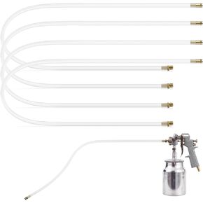 4 Pcs 20.87'' Spray Can Nozzle Extension Hose 8 mm Undercoating Spray Gun Hose Flexible PVC Hose for Vehicles Cars Trucks Undercoating Spray
