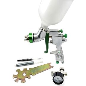1.4 mm Tips Stainless Steel Professional Gravity Feed Spray Paint Gun 600cc (20 oz) Automotive,House Painting and Furniture Painting