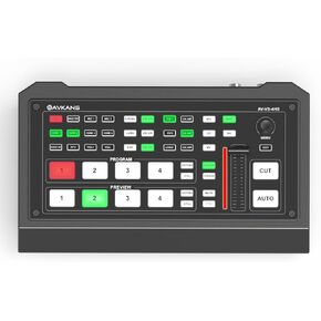 AVKANS HDMI SDI Live Stream Video Switcher، Pro Live Streaming Multi Camera Video Mixer Switcher مع 2X HDMI 2X SDI مدخلات USB3.0 تسجيل الفيديو in Kuwait