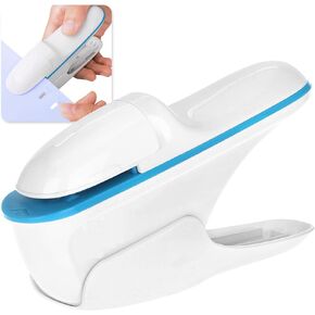 Stapleless Stapler, Staplers for Desk,Mini Stapler,Office Supplies,Paper Clinch Compact Staple Free Staple,with Labor Saving Structure Design for Office School, Up to 8 Sheets Binding, Ivory White