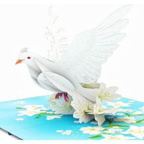 Liif Religious Cross Easter Card, 3D Pop Up Easter Card, Religious Sympancy Card, Condolence Card | With Message Note & Envelop | Size 7 x 5 Inch