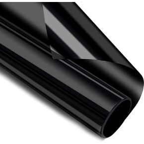 Window Tint Film Privacy One Way Mirror Tint Sun Blocking Heat Control Anti UV Reflective Glass Tint Window Film for Home and Office Black-Silver
