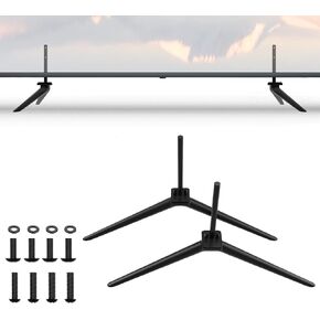Metal TV Stand Legs for Panasonic Feet Replacement TV Legs for 37 42 46 50 58 Inch Panasonic TV-TH-37PX60U TH-42PX600U TH-46PZ80UA TH-50PZ80UA TH-58PX60U TV Base Stand for Panasonic TV with Screws