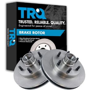 TRQ Front Disc Brake Rotor Pair Set for 1995-1998 C2500 Truck / 1996-2002 Express 2500 Van / 1996-2002 Savana 2500 Van/Models with 6 Lugs & 11.61 inch 295mm Diameter Rotors