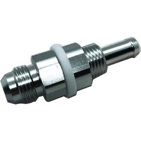 8AN Male Flare Bulkhead to 3/8 Hose Barb Fuel Tank Fitting Adapters Aluminum