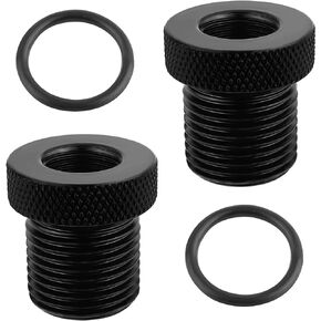 2PCS Car Accessories Adapters with Washers,Durable Steel 1/2x28 to 3/4x16 Adapter for Replace Broken Fittings,Essential Automotive Accessories for Car,Truck,SUV