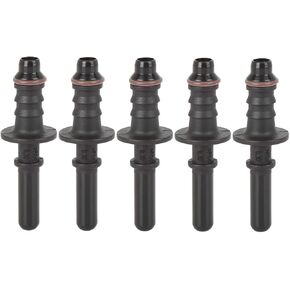 X AUTOHAUX 5 قطعة 7.89 مللي متر ID6 خط الوقود خرطوم مستقيم الإفراج السريع ذكر موصل للسيارات