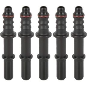 X AUTOHAUX 5pcs 7.89mm ID6 Fuel Line Hose Straight Quick Release Male Connector for Auto