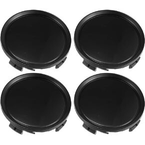 X AUTOHAUX 4pcs Universal 74mm Dia 4 Clips Wheel Tyre Center Hub Caps Cover Black for Auto Vehicle