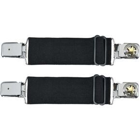 Dream Apparel Elastic Boot Straps Adjustable Boot Clips Pant Clips Stirrups Leg Straps for Biker Women Men Motorcycle 2PCS