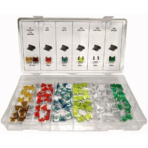 VCT 120pc Low Profile Mini Blade Fuse Assortment Set Auto Car Truck