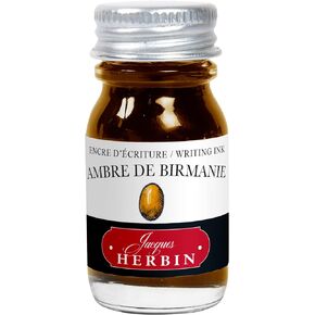 J. Herbin Fountain Pen Ink - 10 ml Bottled - Ambre de Birmanie