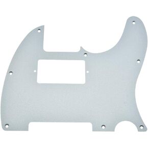Dopro 8 فتحات ألومنيوم غير لامع Tele Humbucker Pickguard معدن مؤكسد TL Pick Guard لوحة خدش للولايات المتحدة الأمريكية/المكسيك Tele/Telecaster فضي غير لامع