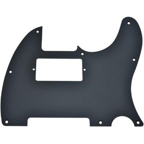 Dopro 8 Hole Matte Aluminum Tele Humbucker Pickguard Metal Anodized TL Pick Guard Scratch Plate for USA/Mexico Tele/Telecaster Matte Silver