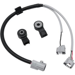 Knock Sensor and Harness Replacement for Toyota Highlander Sienna Camry Solara ES330 RX330 RX400h, 89615-06010 89615-20090 ‎89615-B6010