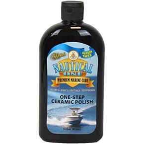McKee's 37 Nautical One One-Step Ceramic Polish | All in One Polish Ceramic Sealant for Gel Coat Marine