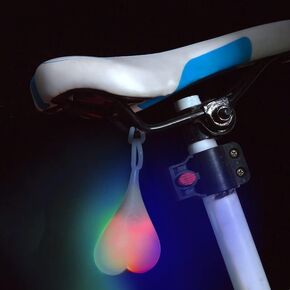 LED Bike Bicycle Rear Tail Light Balls Silicone Seat Back Egg Night Cycling Lamp for Men Women