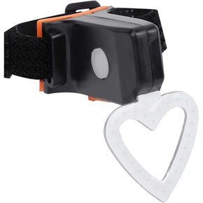 Bike Heart Tail Light, Waterproof USB Charging LED Bicycle Rear Light 4 Shapes Bicycle Rear Warning Light(Heart-Shaped)