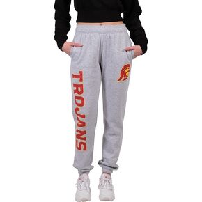 Ultra Game NCAA Women's Jogger Pants Active Logo Fleece Sweatpants